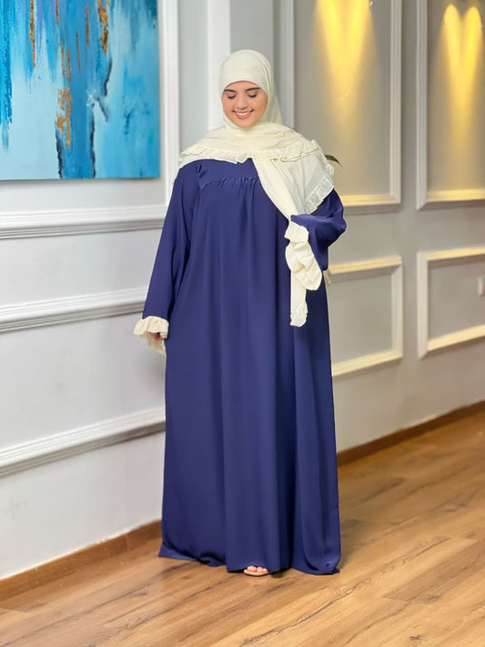 عباية مع فولار – أناقة وراحة فطقم واحد